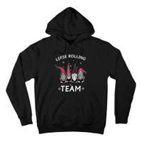 Lefse Rolling Team God Jul Gnome Gifts Christmas Pajama Tall Hoodie