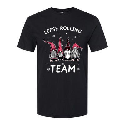 Lefse Rolling Team God Jul Gnome Gifts Christmas Pajama Softstyle CVC T-Shirt