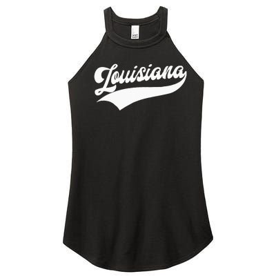 Louisiana Retro Throwback Women’s Perfect Tri Rocker Tank