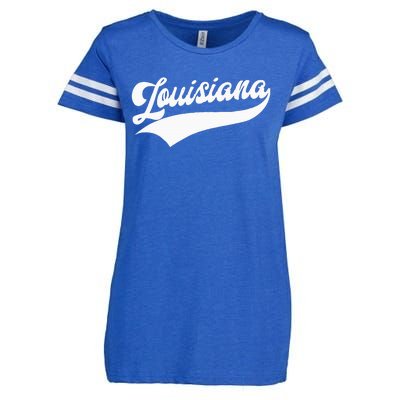 Louisiana Retro Throwback Enza Ladies Jersey Football T-Shirt