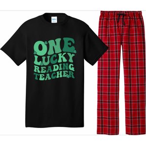 Lucky Reading Teacher St Patrick's Day Reading Specialist Gift Pajama Set