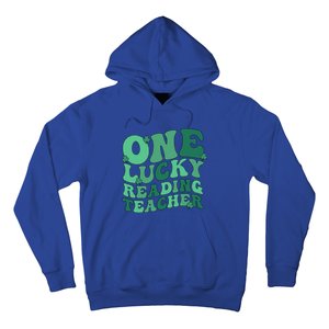 Lucky Reading Teacher St Patrick's Day Reading Specialist Gift Hoodie