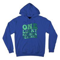 Lucky Reading Teacher St Patrick's Day Reading Specialist Gift Hoodie