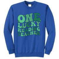 Lucky Reading Teacher St Patrick's Day Reading Specialist Gift Sweatshirt