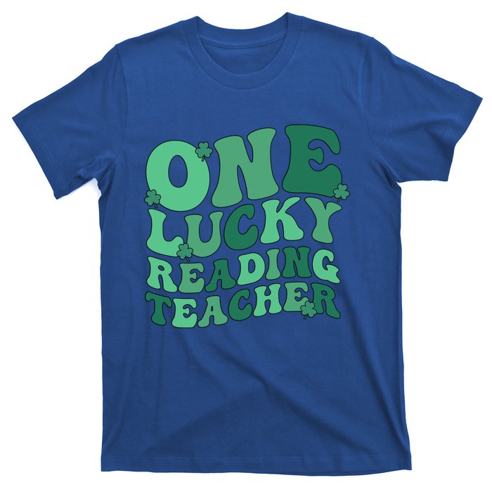 Lucky Reading Teacher St Patrick's Day Reading Specialist Gift T-Shirt