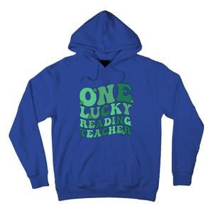 Lucky Reading Teacher St Patrick's Day Reading Specialist Gift Tall Hoodie