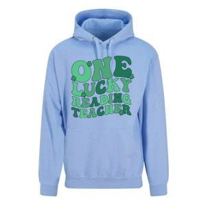 Lucky Reading Teacher St Patrick's Day Reading Specialist Gift Unisex Surf Hoodie