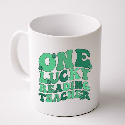 Lucky Reading Teacher St Patrick's Day Reading Specialist Gift Coffee Mug