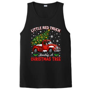 Little Red Truck Hauling A Christmas Tree Gift PosiCharge Competitor Tank