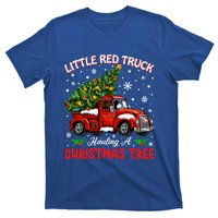 Little Red Truck Hauling A Christmas Tree Gift T-Shirt