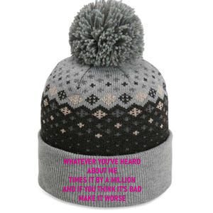 Leah Reality Tv Show Quote Whatever You Heard About Me The Baniff Cuffed Pom Beanie