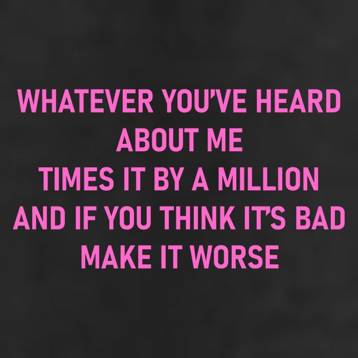 Leah Reality Tv Show Quote Whatever You Heard About Me Adult Drive Performance Visor