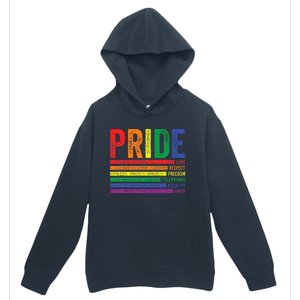 Love Respect Tolerance Freedom Equality Pride Lgbt Gay Urban Pullover Hoodie