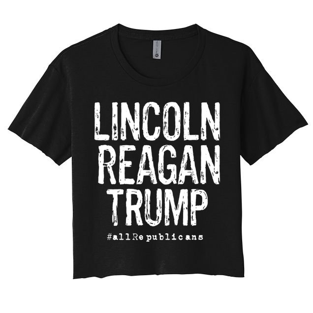 Lincoln Reagan Trump Favorite Presidents Crop Top