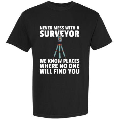 Land Recorder Technician Gift For Cartogropher Surveyor Garment-Dyed Heavyweight T-Shirt