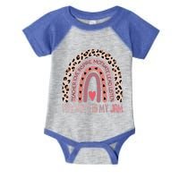 Leopard Rainbow Teacher Inspirational Teaching Is My Jam Funny Gift Infant Baby Jersey Bodysuit