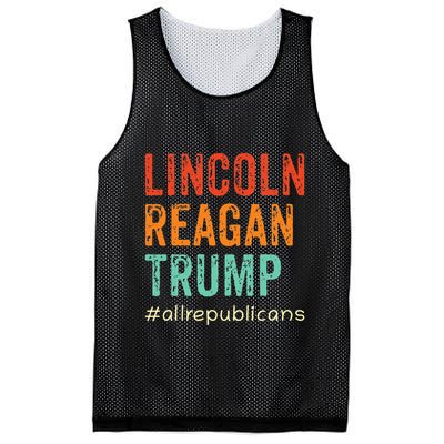 Lincoln Reagan Trump Favorite Presidents Mesh Reversible Basketball Jersey Tank