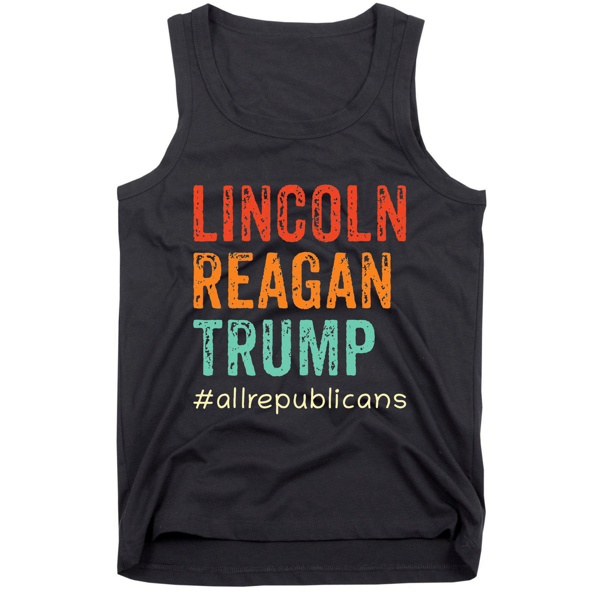 Lincoln Reagan Trump Favorite Presidents Tank Top