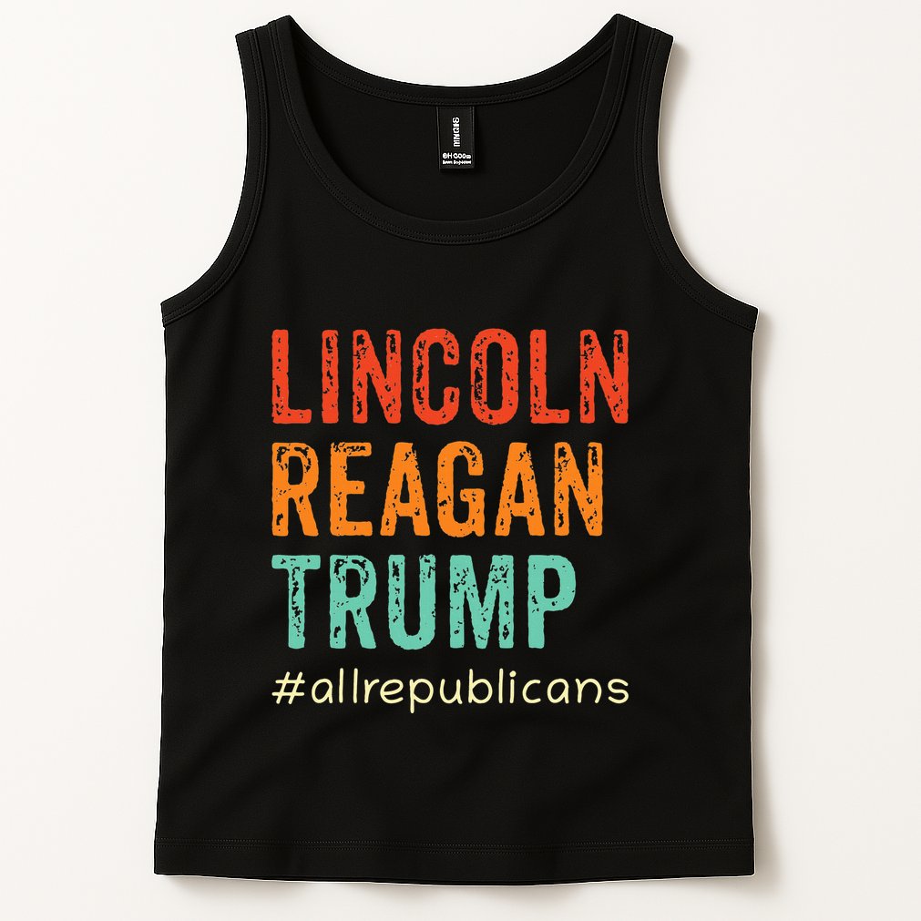 Lincoln Reagan Trump Favorite Presidents Tank Top