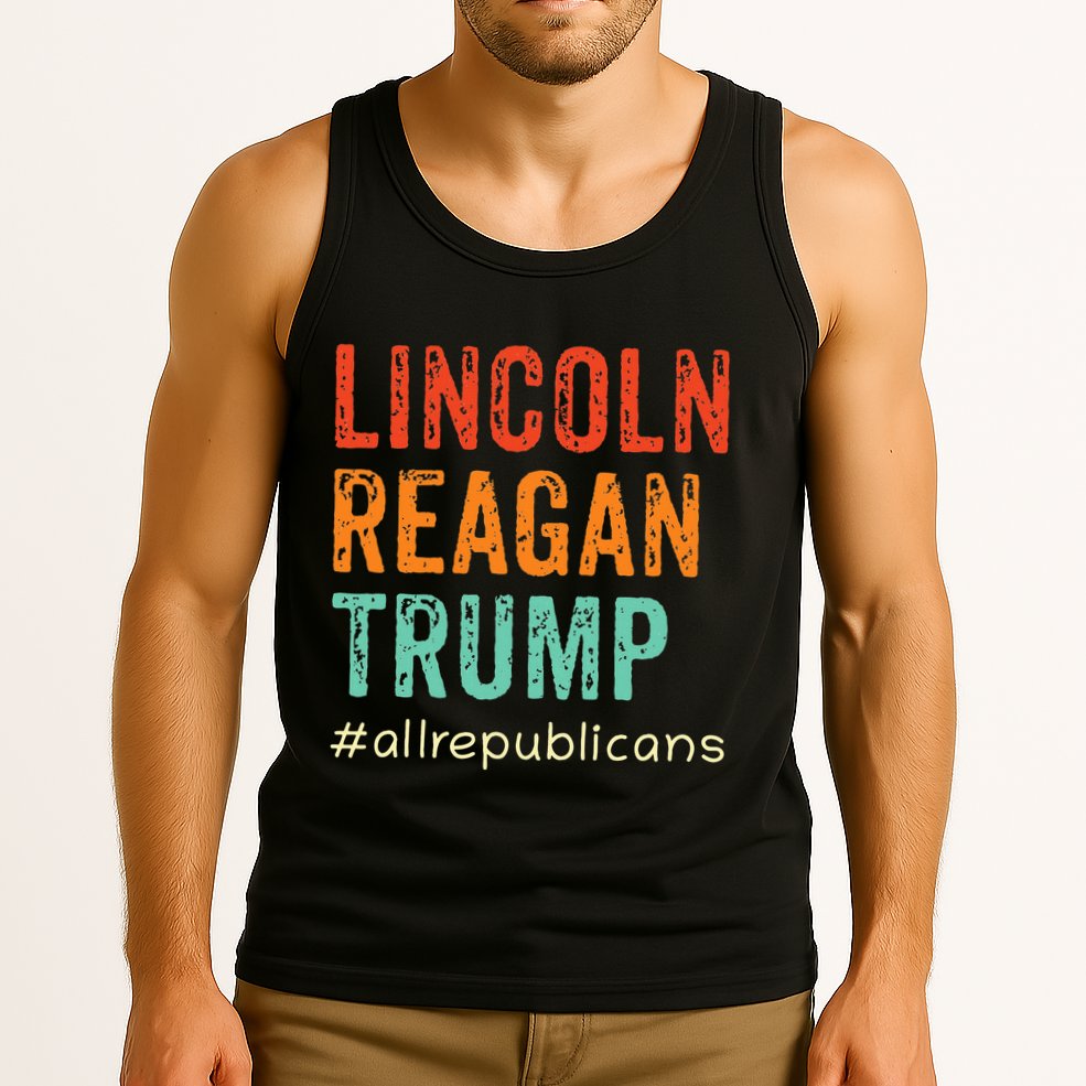 Lincoln Reagan Trump Favorite Presidents Tank Top
