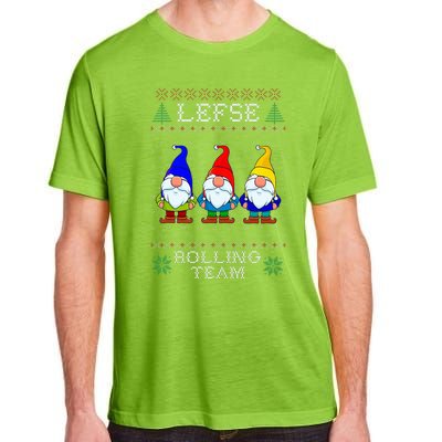 Lefse Rolling Team Christmas Baking Tomte Gnome Xmas  Adult ChromaSoft Performance T-Shirt