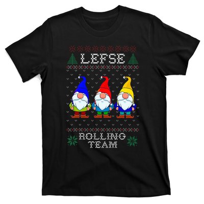 Lefse Rolling Team Christmas Baking Tomte Gnome Xmas  T-Shirt