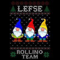 Lefse Rolling Team Christmas Baking Tomte Gnome Xmas  Sustainable Bucket Hat