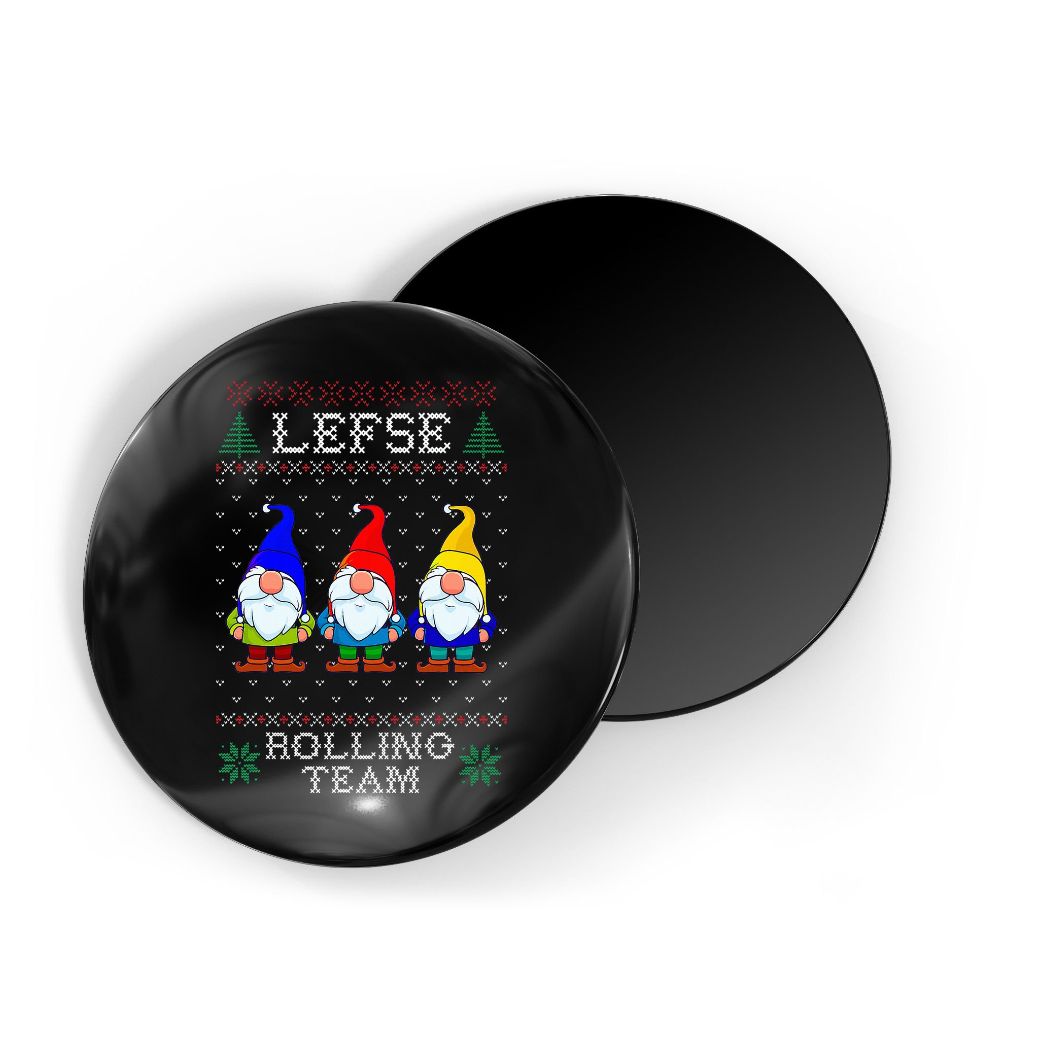 Lefse Rolling Team Christmas Baking Tomte Gnome Xmas  Magnet