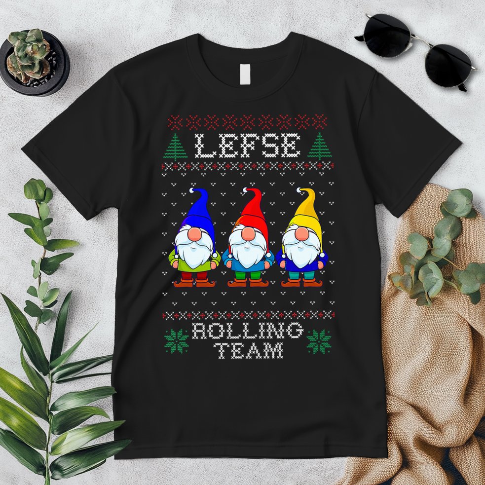 Lefse Rolling Team Christmas Baking Tomte Gnome Xmas  Premium T-Shirt