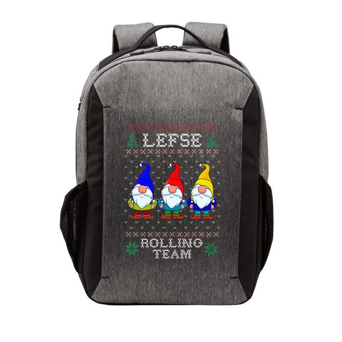 Lefse Rolling Team Christmas Baking Tomte Gnome Xmas  Vector Backpack