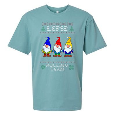 Lefse Rolling Team Christmas Baking Tomte Gnome Xmas  Sueded Cloud Jersey T-Shirt