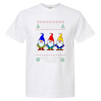 Lefse Rolling Team Christmas Baking Tomte Gnome Xmas  Garment-Dyed Heavyweight T-Shirt