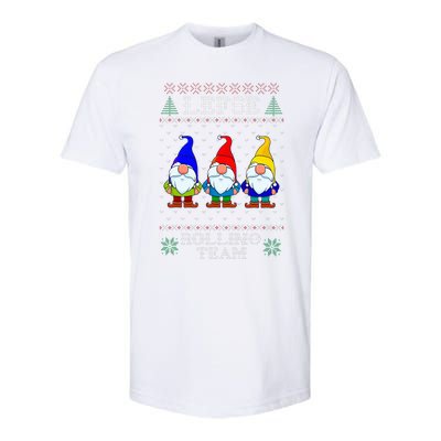 Lefse Rolling Team Christmas Baking Tomte Gnome Xmas  Softstyle CVC T-Shirt