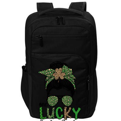 Lucky Reading Teacher St Patrick's Day Reading Specialist Funny Gift Impact Tech Backpack