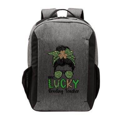 Lucky Reading Teacher St Patrick's Day Reading Specialist Funny Gift Vector Backpack