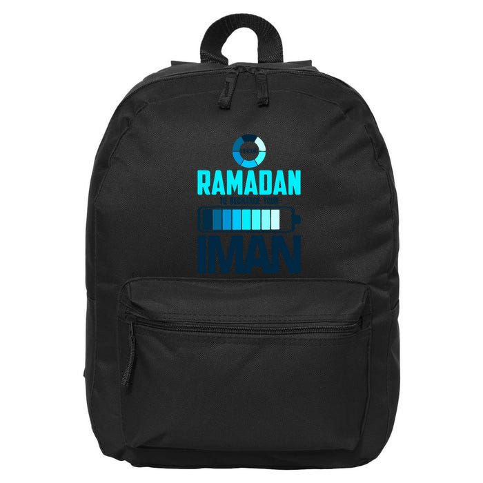 Loading Ramadan To Recharge Your Iman Gift For Ramadan Mubarak 16 in Basic Backpack