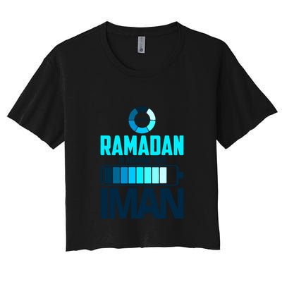 Loading Ramadan To Recharge Your Iman Gift For Ramadan Mubarak Crop Top