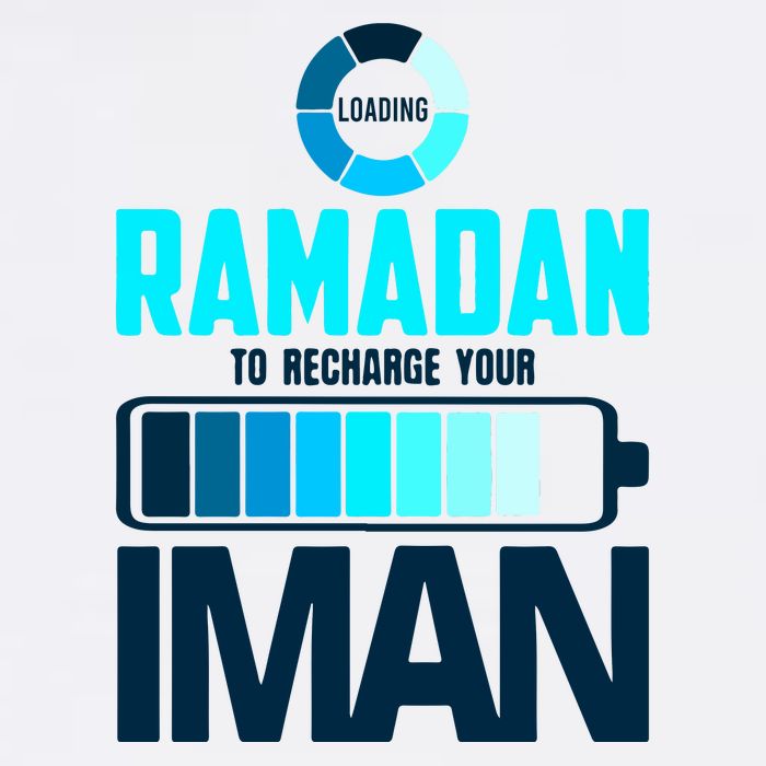 Loading Ramadan To Recharge Your Iman Gift For Ramadan Mubarak Garment-Dyed Sweatshirt