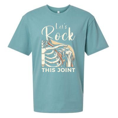 Lets Rock This Joint Shoulder Replacement Surgery Recovery Sueded Cloud Jersey T-Shirt