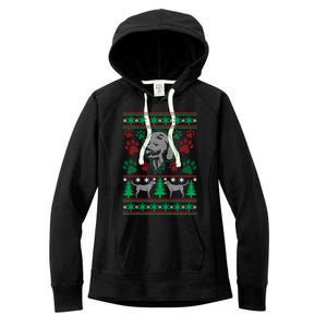 Labrador Retriever Ugly Christmas Holiday Dog Lover Gift Great Gift Women's Fleece Hoodie