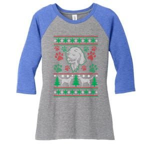 Labrador Retriever Ugly Christmas Holiday Dog Lover Gift Great Gift Women's Tri-Blend 3/4-Sleeve Raglan Shirt