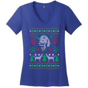 Labrador Retriever Ugly Christmas Holiday Dog Lover Gift Great Gift Women's V-Neck T-Shirt