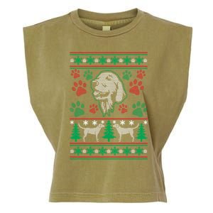 Labrador Retriever Ugly Christmas Holiday Dog Lover Gift Great Gift Garment-Dyed Women's Muscle Tee