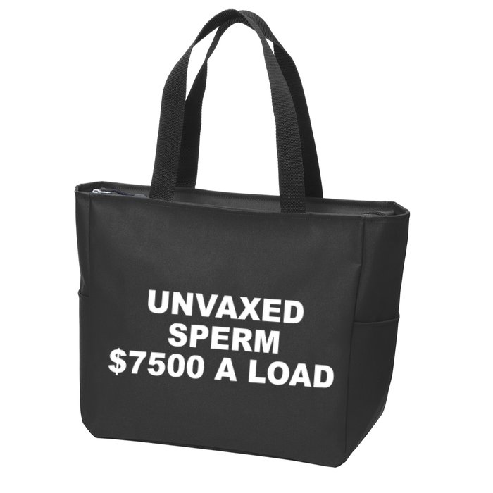 Luke Rudkowski Unvaxed Sperm $7500 A Load Zip Tote Bag