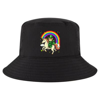 Leprechaun Riding Unicorn Rainbow St PatrickS Fun Cool Gift Cool Comfort Performance Bucket Hat