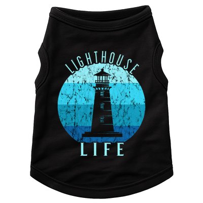 Lighthouse Retro Vintage Lighthouse Life Seaside Boating Doggie Tank