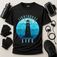 Lighthouse Retro Vintage Lighthouse Life Seaside Boating Performance Shirt