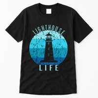 Lighthouse Retro Vintage Lighthouse Life Seaside Boating Tall T-Shirt