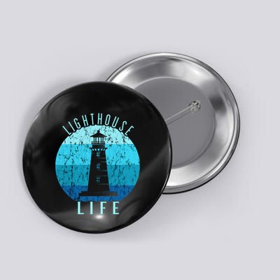 Lighthouse Retro Vintage Lighthouse Life Seaside Boating Button