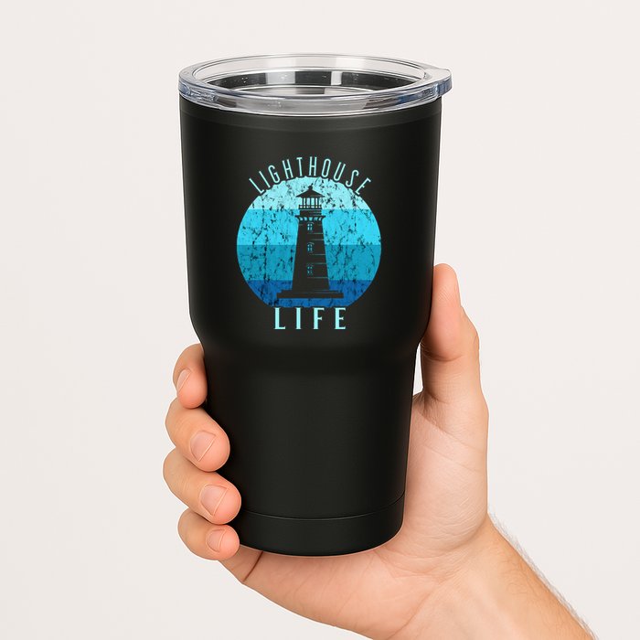 Lighthouse Retro Vintage Lighthouse Life Seaside Boating Tumbler